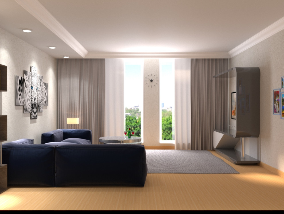 Визуализация Гостиной