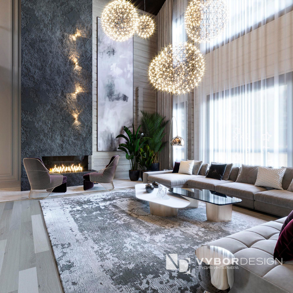 Дизайн интерьера дома из бруса