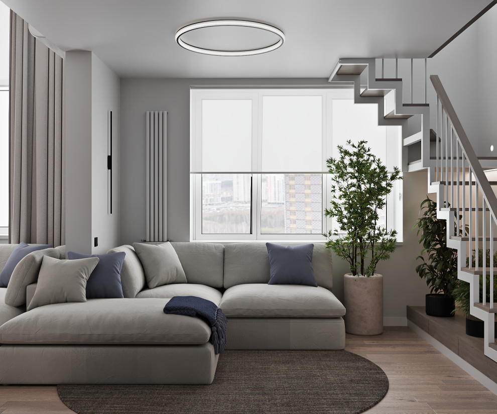 Дизайн проект двухуровневой квартиры