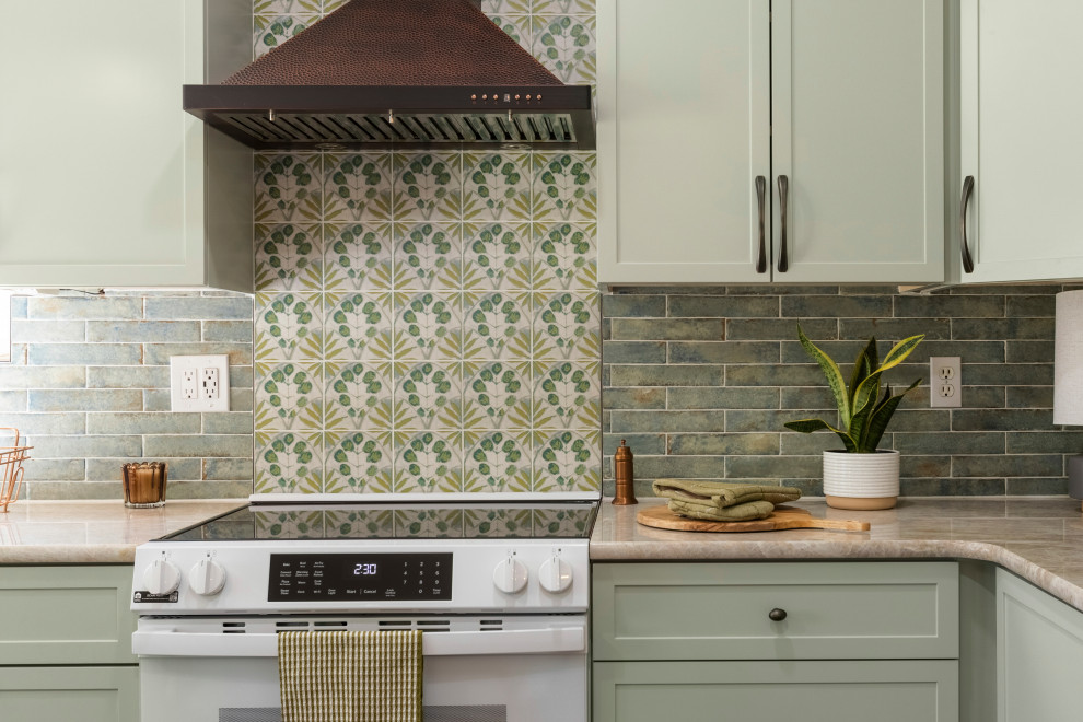 Calming Earthy Sage Green Kitchen