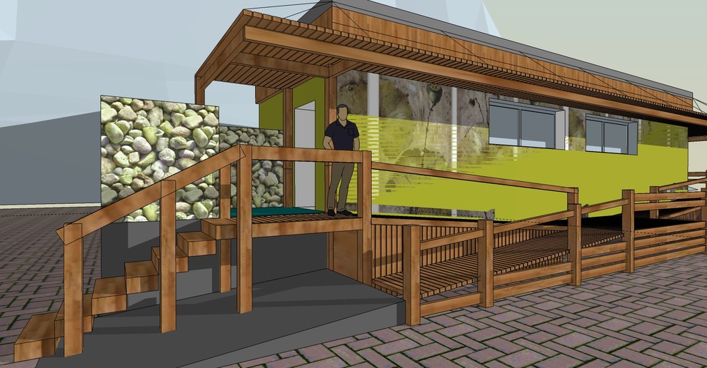 Реконструкция туалета на городском пляже