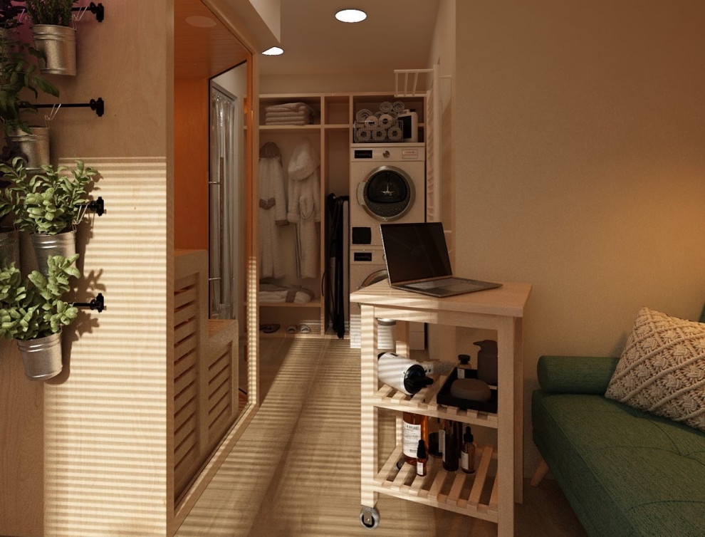 Сауна и комната отдыха в загородном доме