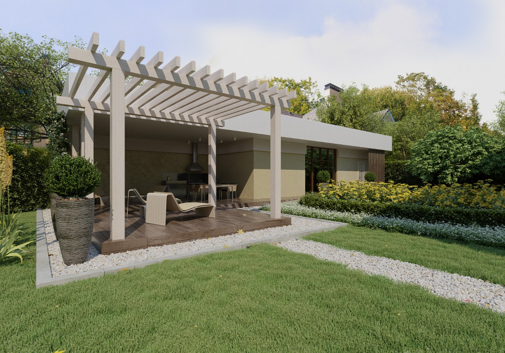 Проект сада и банного комплекса в п. Лесково