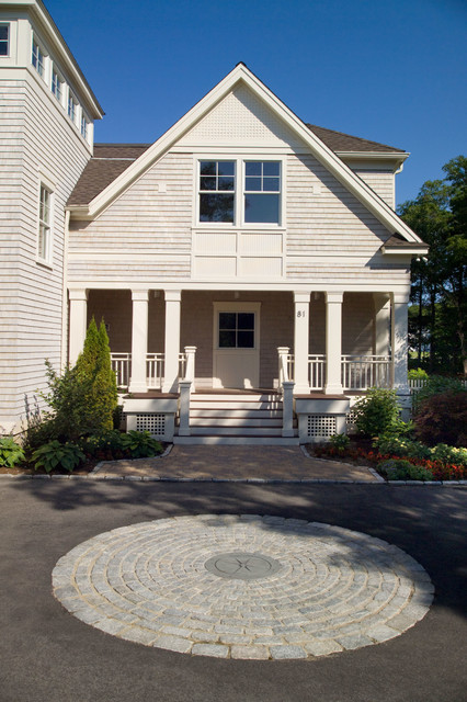 Falmouth Airpark Custom Home maritimt-hus-og-facade