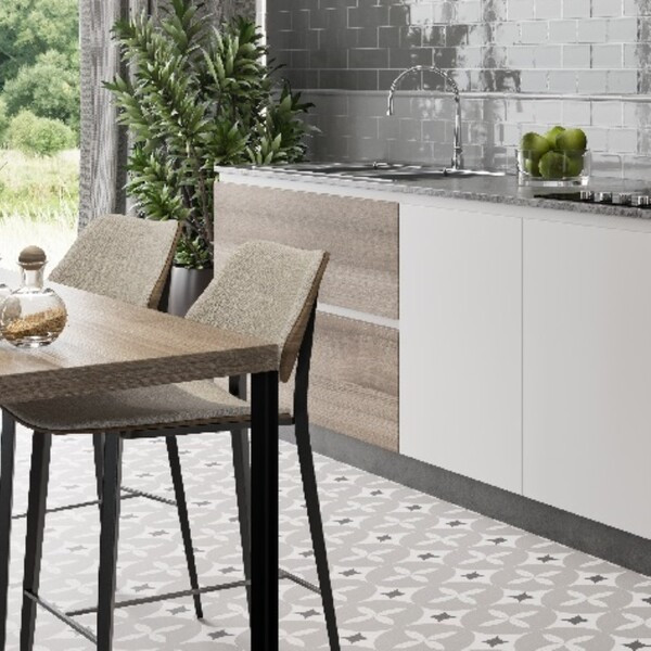Agora Grey And Black Patterned Floor Tiles Direct Tile Warehouse 