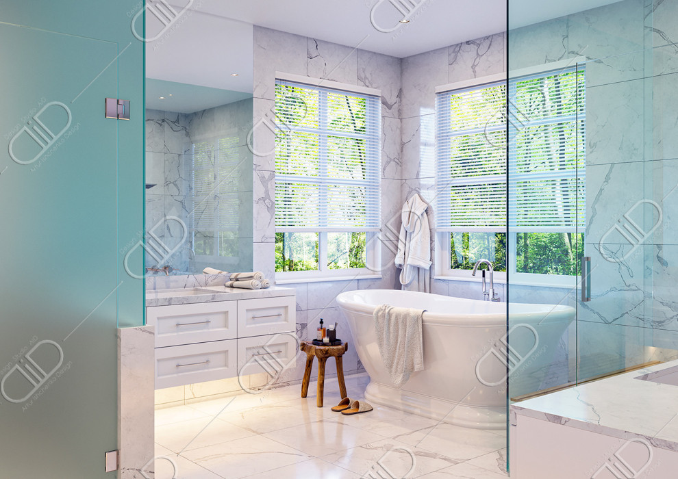 Bathroom - transitional bathroom idea in Toronto