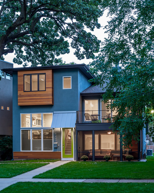 Cedar Lake Home Contemporary Exterior Minneapolis by Allison