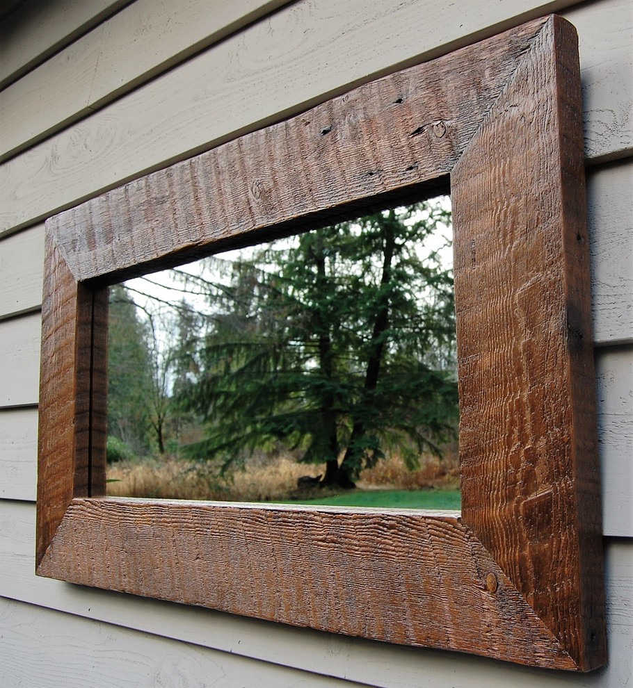 Custom Reclaimed Barnwood Rustic Wood Mirrors