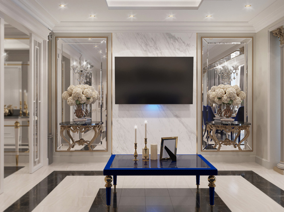 Визуализация кухни-гостиной.