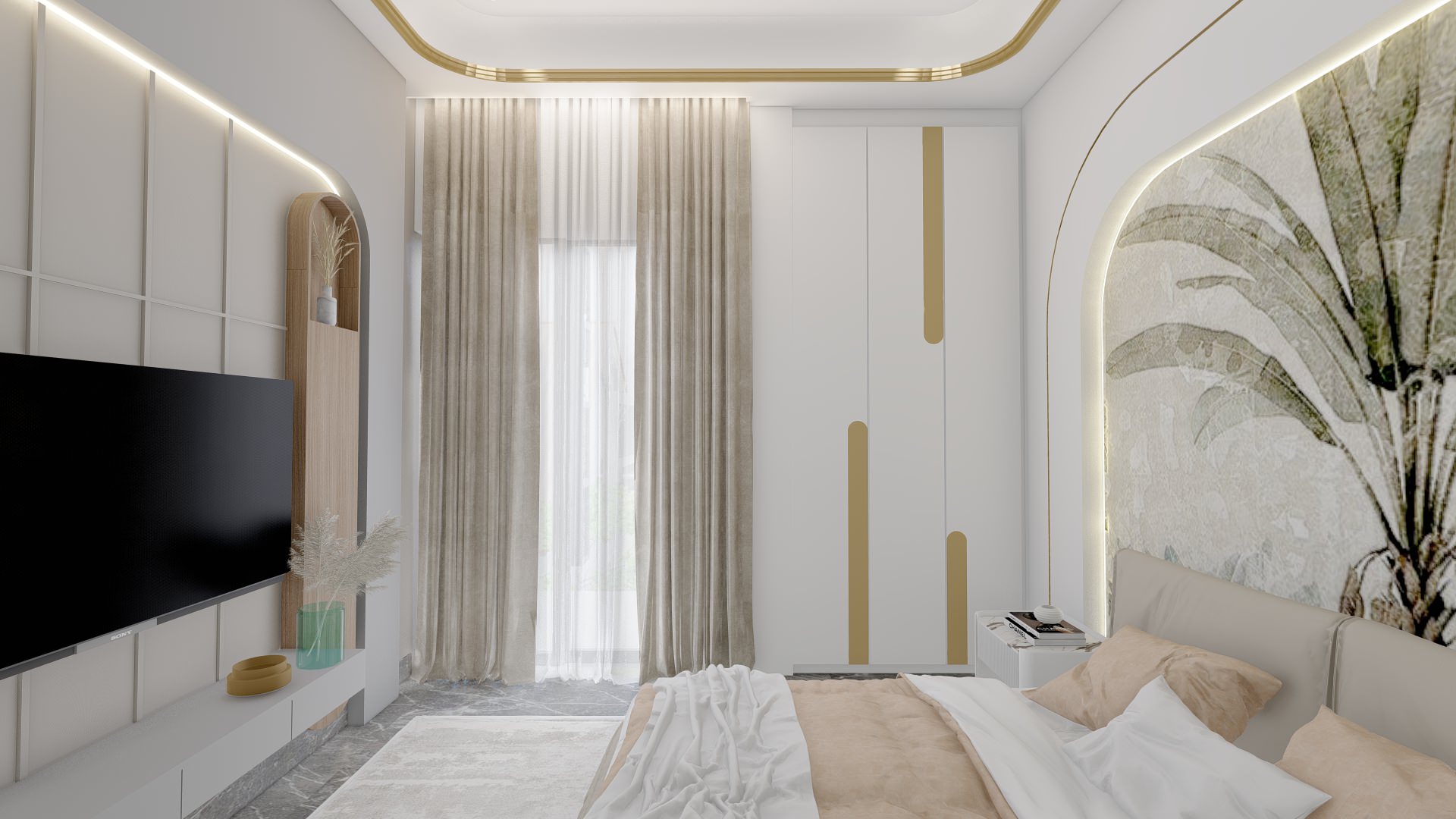 Modern Master Bedroom Redesign in Hampstead