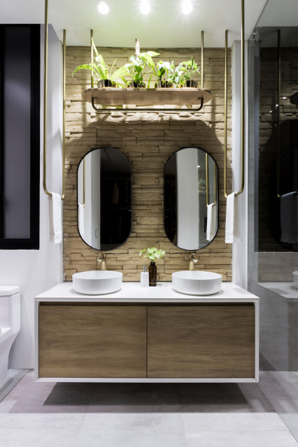 Ba&ntilde;o principal skandinavisk-badevaerelse
