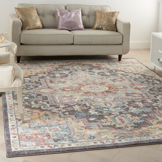 Nourison Home 7'10"x9'10" Juniper Area Rug, 7'10"x9'10" Mediterranean