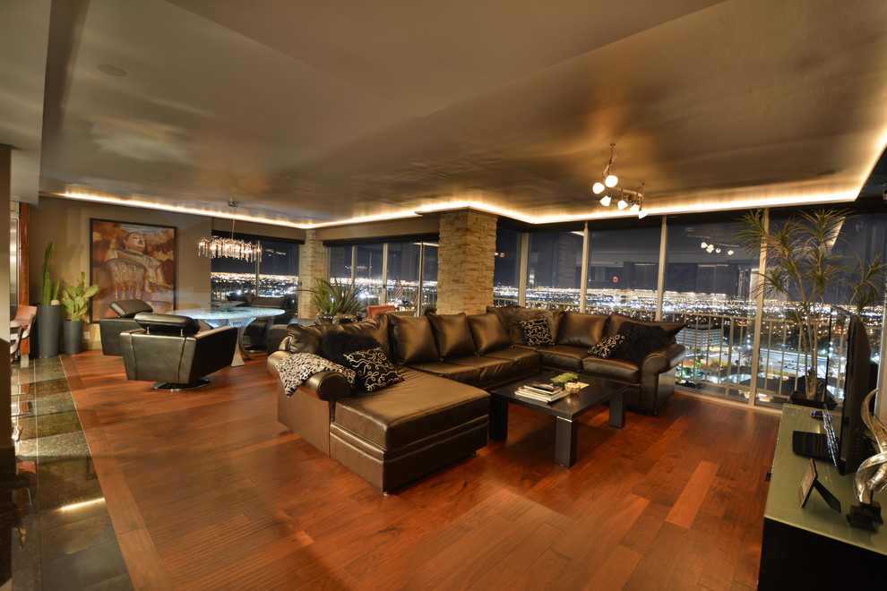 High Rise Condo Contemporary Living  Room  Las  Vegas  