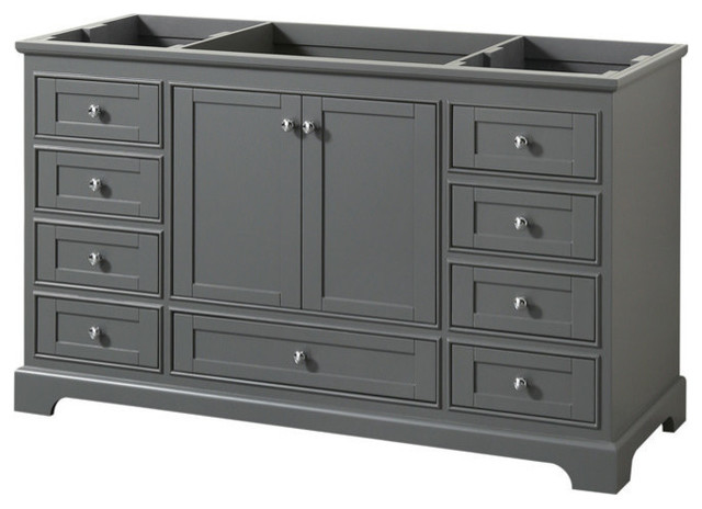 Deborah 60" Single Vanity, No Countertop No Sink & No Mirror ...