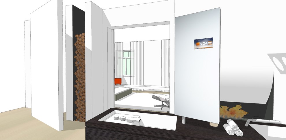 Schlafen, Bad und Ankleide - ein Konzept