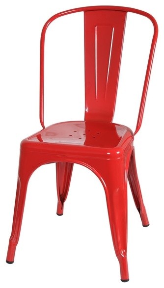 Red Bistro Chair Kroger Houzz Design Tree Home Amelia Metal Cafe Chairs Red Outdoor Dining