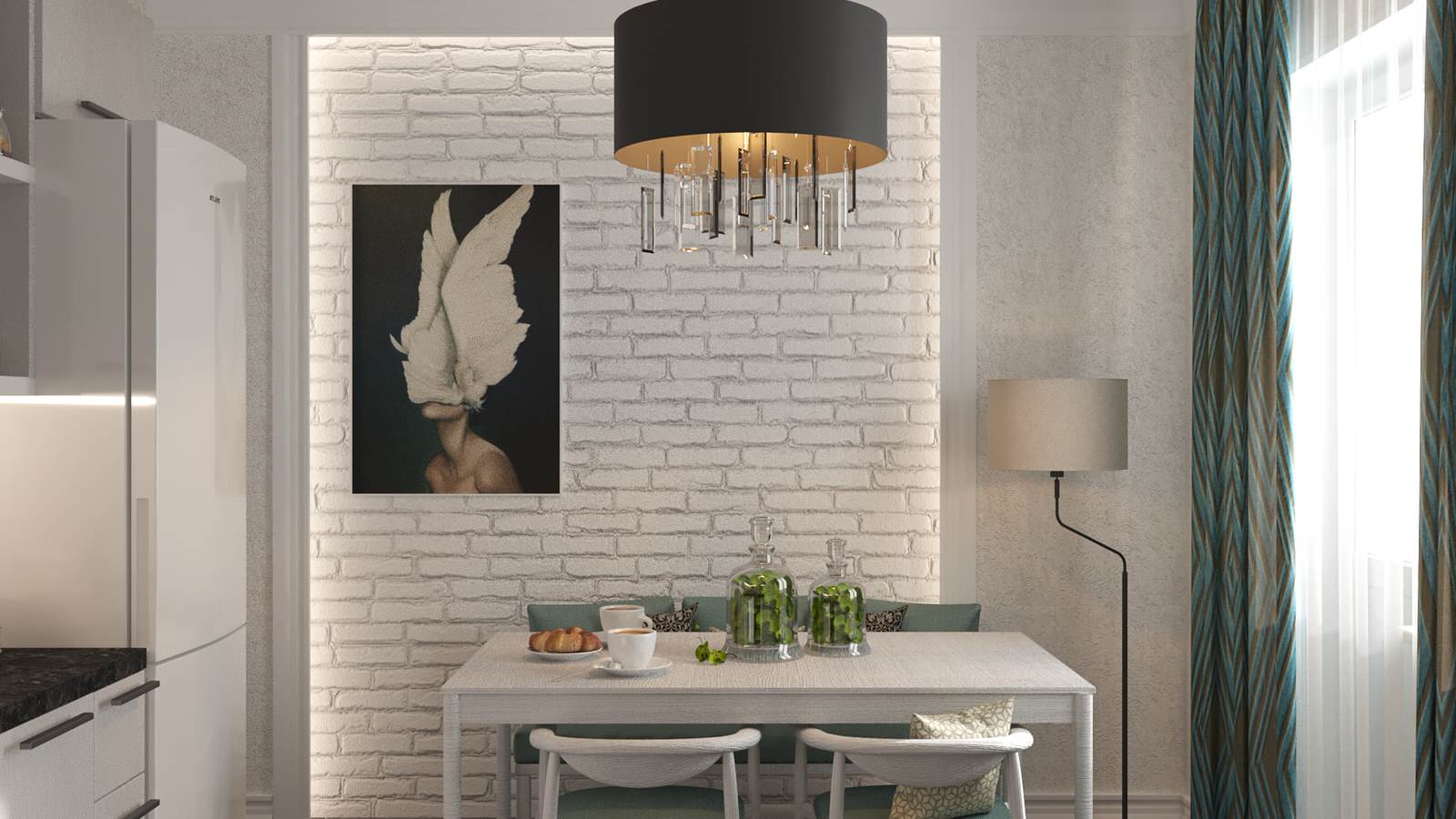 Проект маленькой кухни в ЖК Триколор