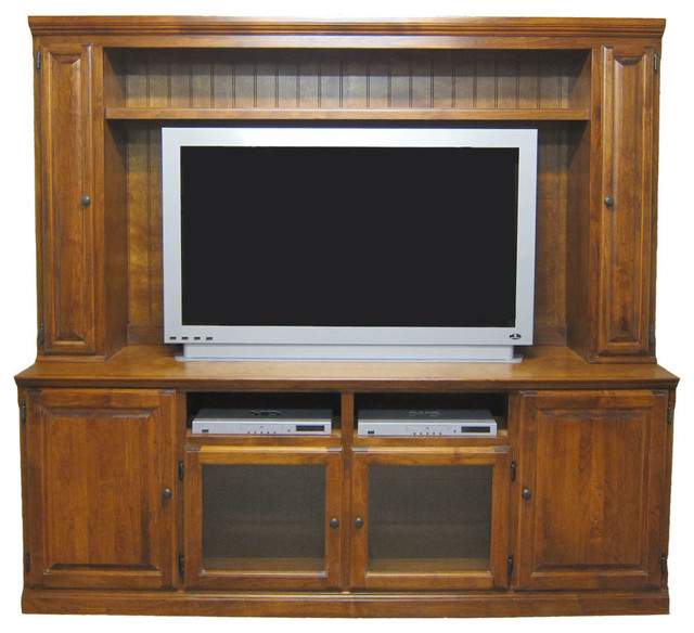 Traditional Hutch With Doors, 80w x 44h Traditional Entertainment