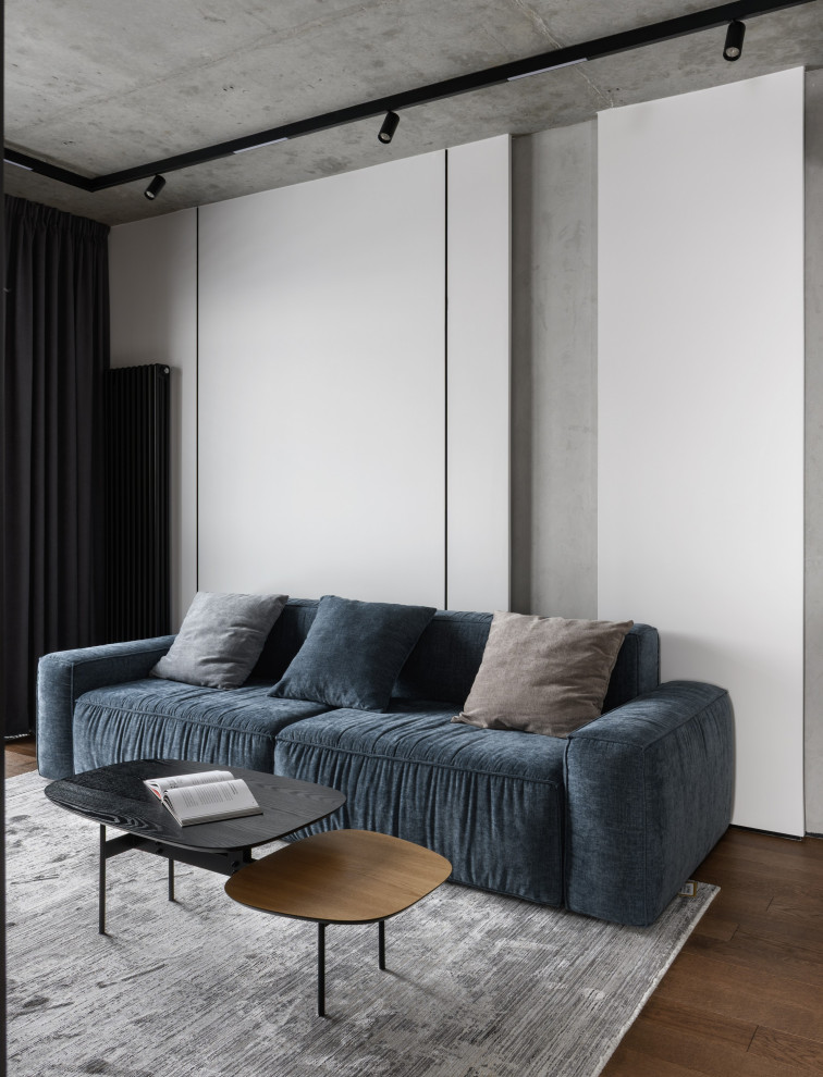 Брутальная трехкомнатная квартира 90 кв.м. с видом на реку