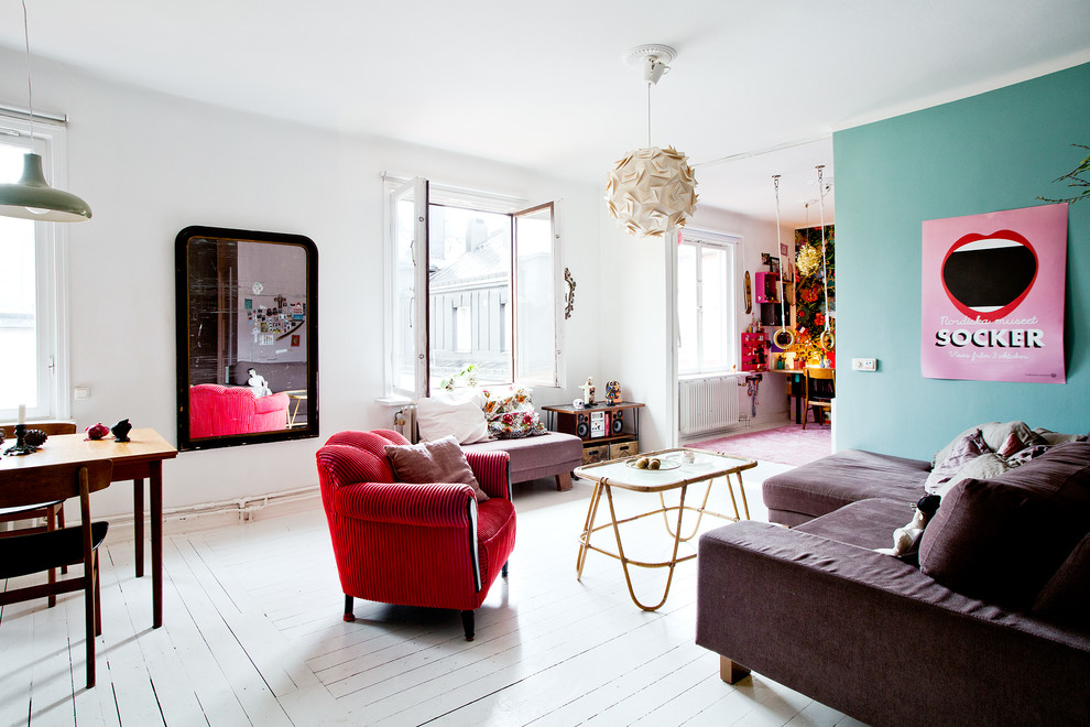 Design ideas for an eclectic living room in Stockholm.