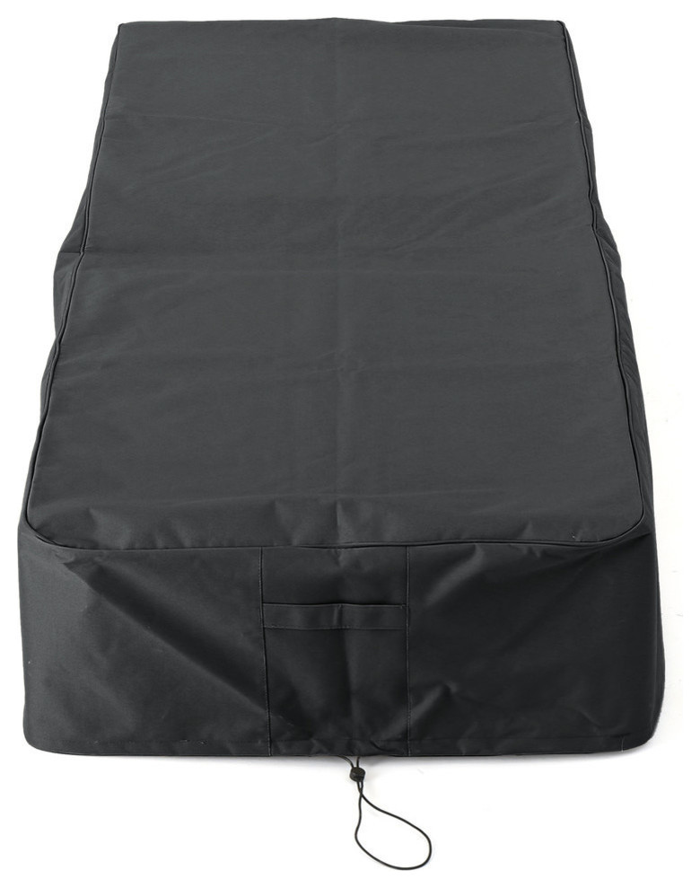 GDF Studio Charlene Outdoor Waterproof Chaise Lounge Cover, Gray