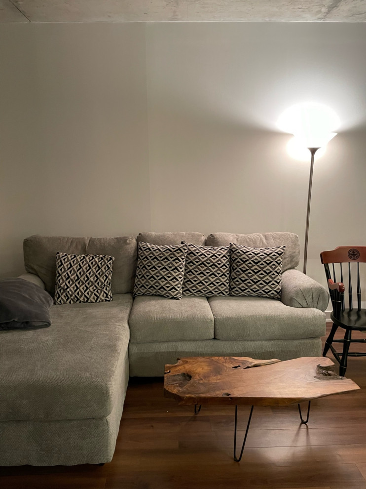 what size painting should I get behind couch & style?