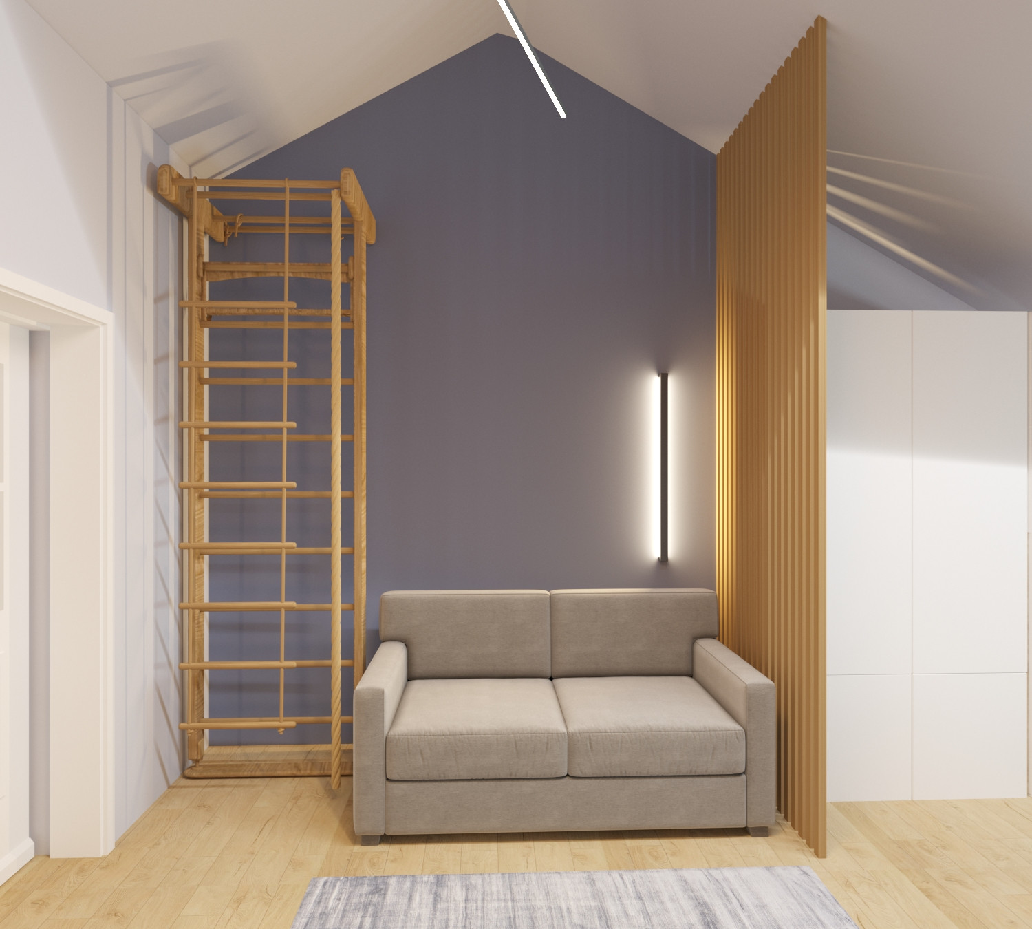 Проект детских комнат в Таунхаусе 25 м2