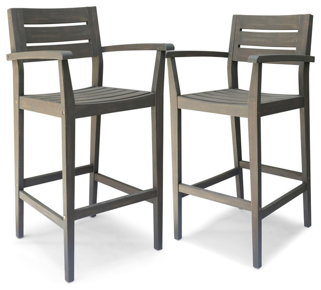 Gdf Studio Stamford Outdoor Rustic Acacia Wood Barstool Set Of 2 Transitional Bar Stools And Counter By Gdfstudio - Outdoor Wood Barstool Set Gdf Studio Stamford Outdoor Rustic Acacia Wood Barstool Set Of 2 Transitional Bar Stools And Counter By Gdfstudio - Outdoor Wood Barstool Set