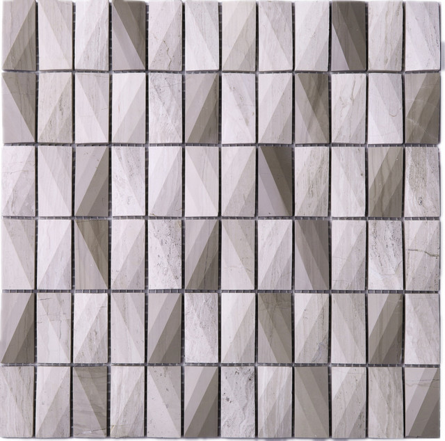 11 75 X11 Arrow Cut Mosaic Tile Sheet Light Beige Stone 11 75 X11 Arrow Cut Mosaic Tile Sheet Light Beige