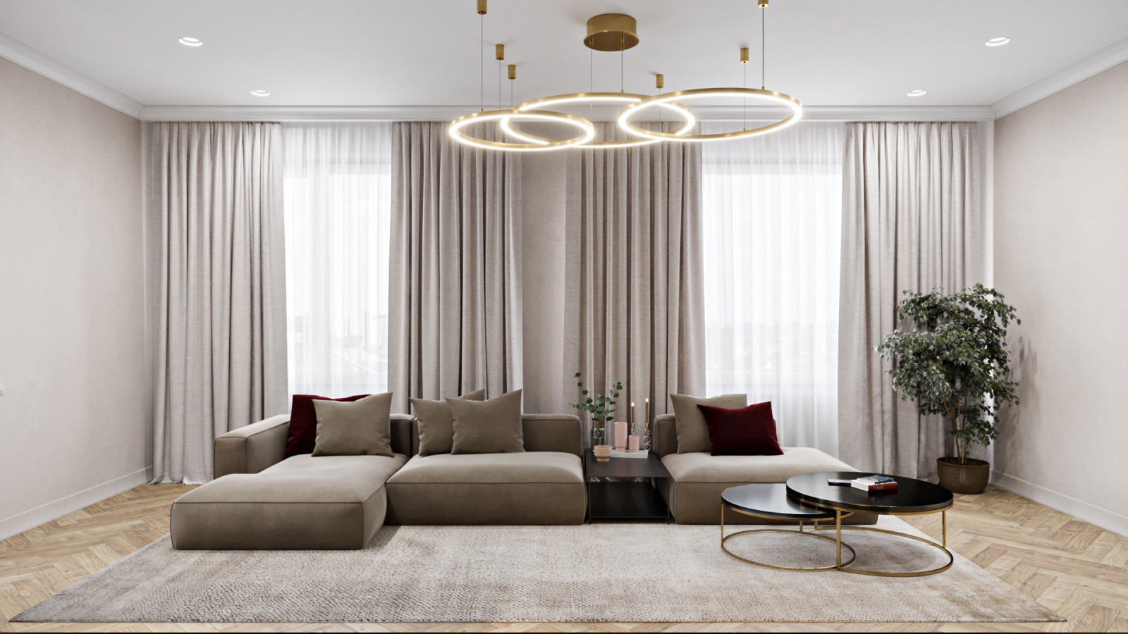 Квартира с террасой в ЖК Европейский берег 107 кв.м.