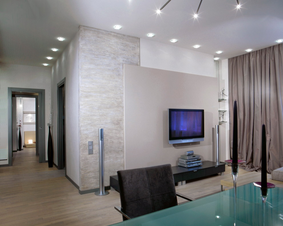 Очень лаконичная квартира в стиле минимализм.