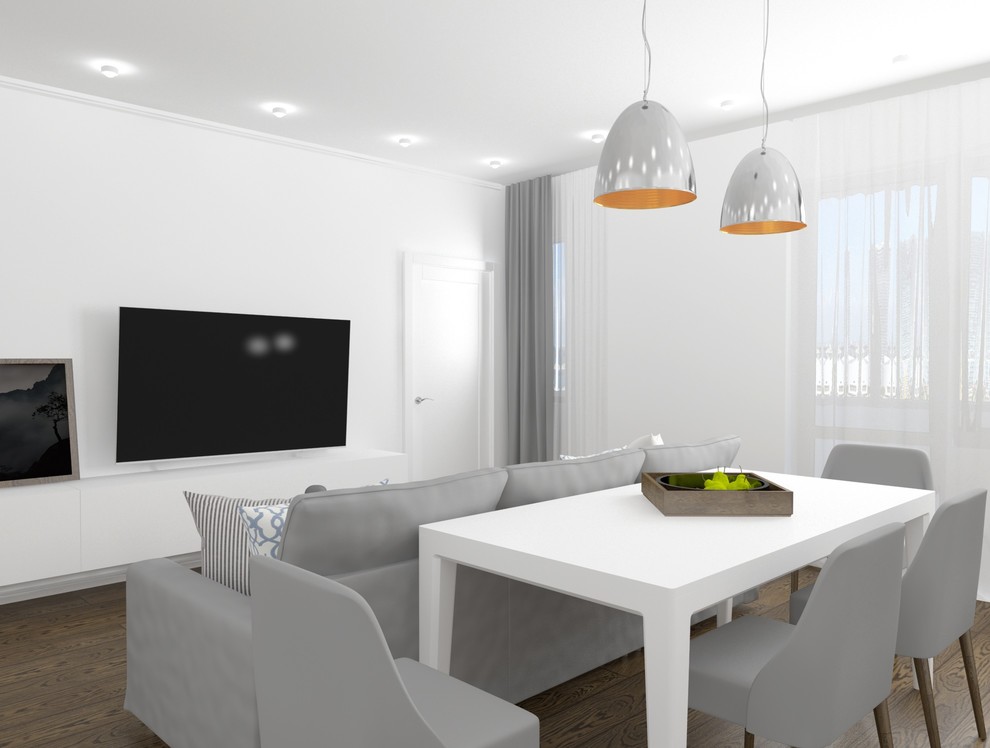 Квартира 55 м2 в ЖК "Западные ворота столицы" в стиле минимализм