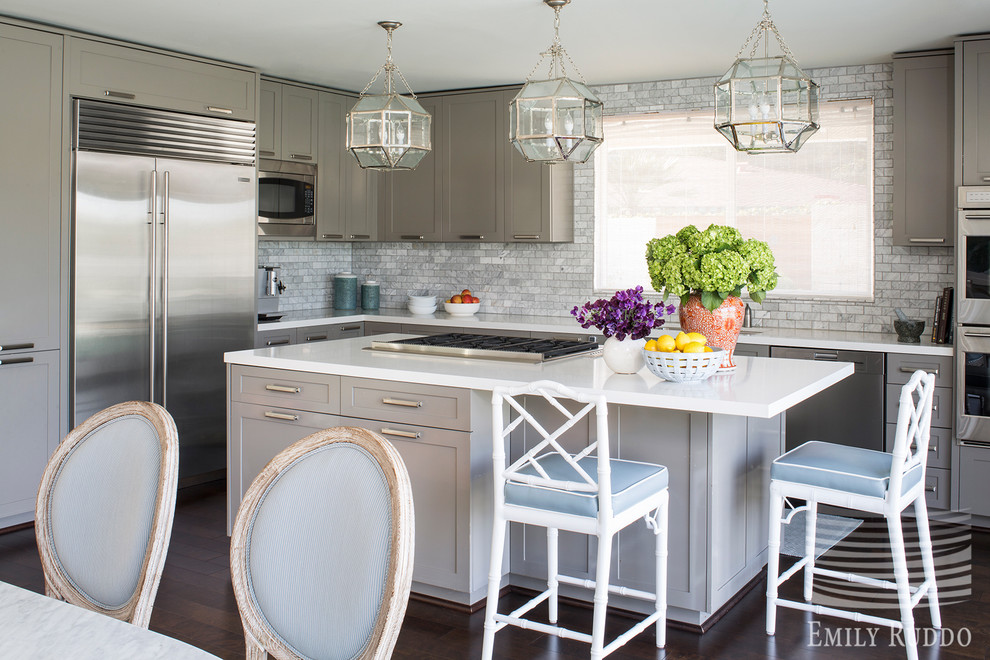 Transitional kitchen in Los Angeles.