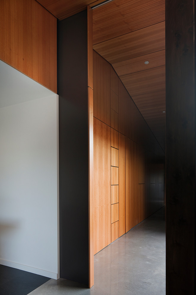 Inspiration for a contemporary hallway in Melbourne.