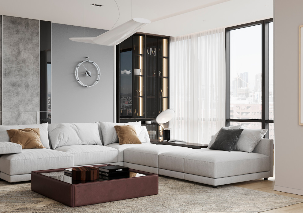 Роскошная гостина в современном стиле