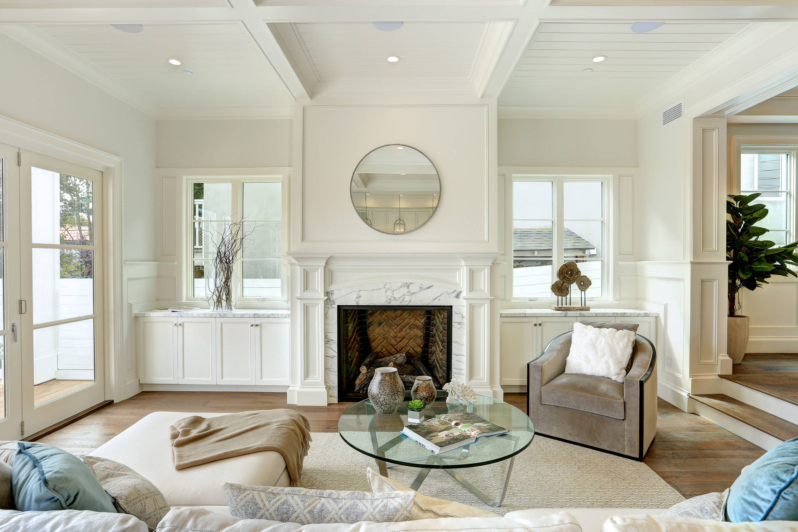Family Room -  Meticulously Detailed Cape Cod Home in Manhattan Beach, CA