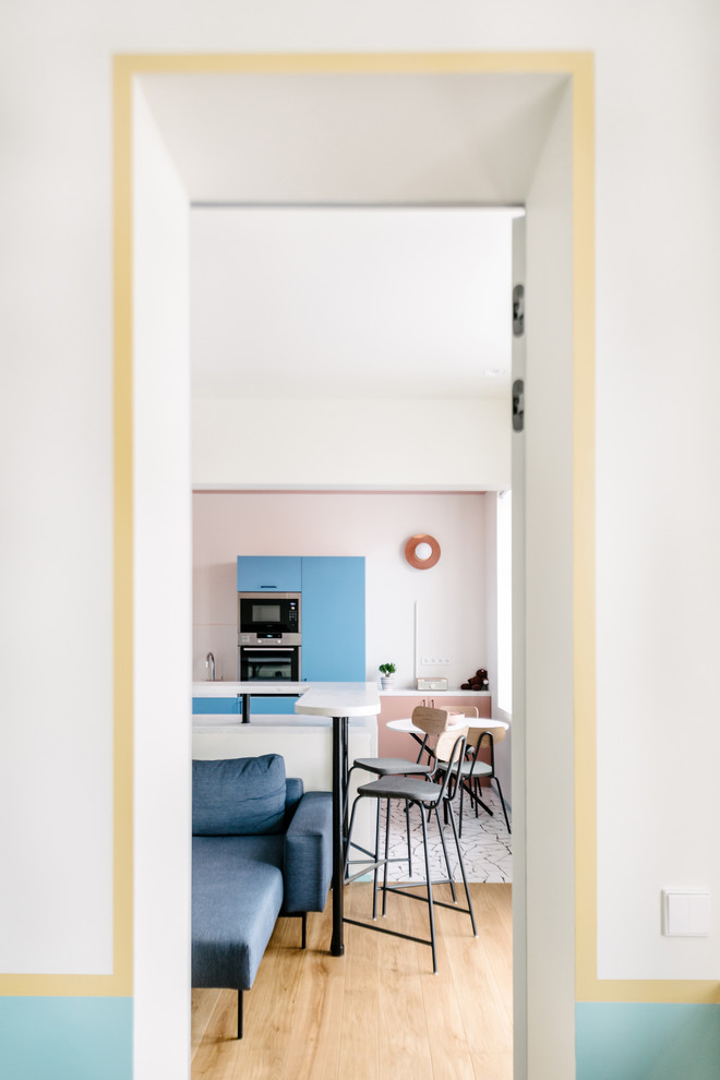 Красочная кухня в скандинавском стиле. Модель Jazz. Автор Борис Денисюк