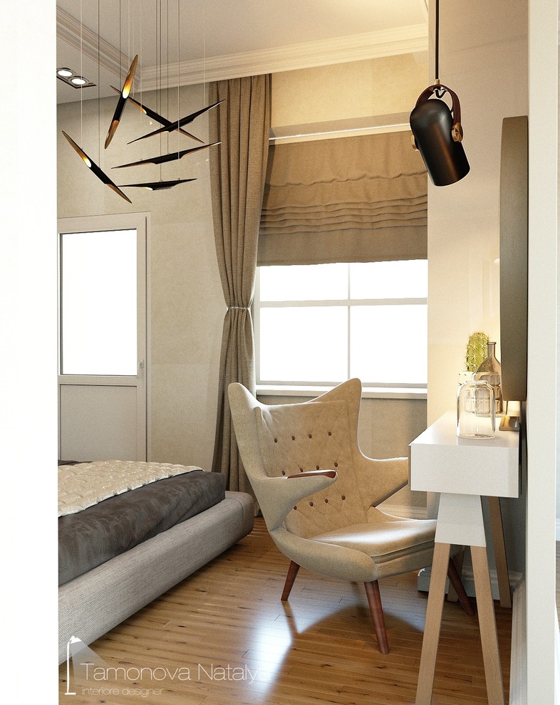 Спальня в скандинавскои стиле