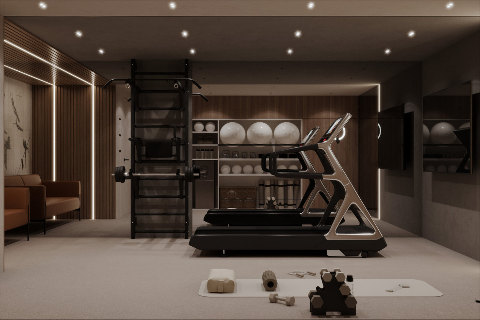 Цокольный этаж дома Тихая роскошь