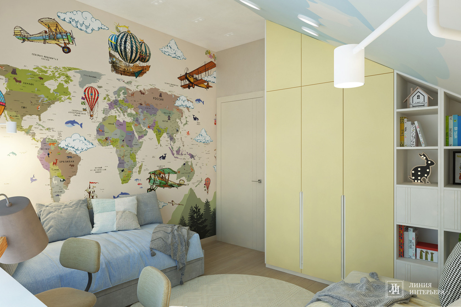 Детская с двумя кроватями