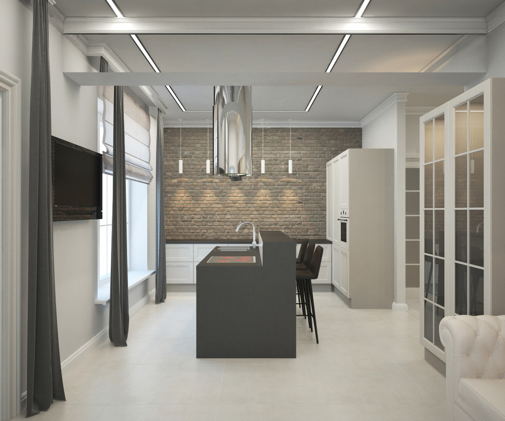 Современная классика - первый этаж коттеджа