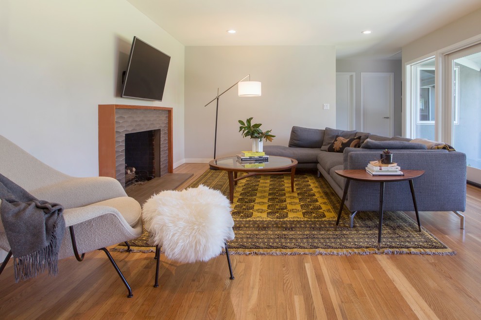 San Mateo Modern - Midcentury - Living Room - San Francisco - by ...