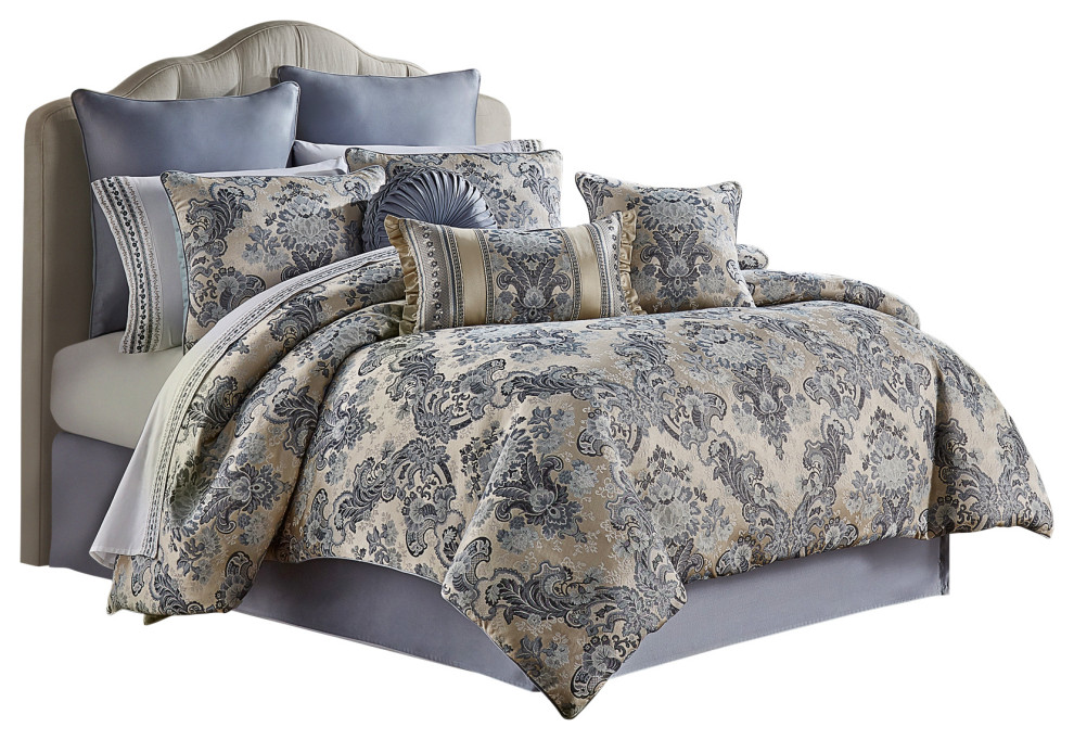 Five Queens Court Geraldine King 4Piece Comforter Set Traditional