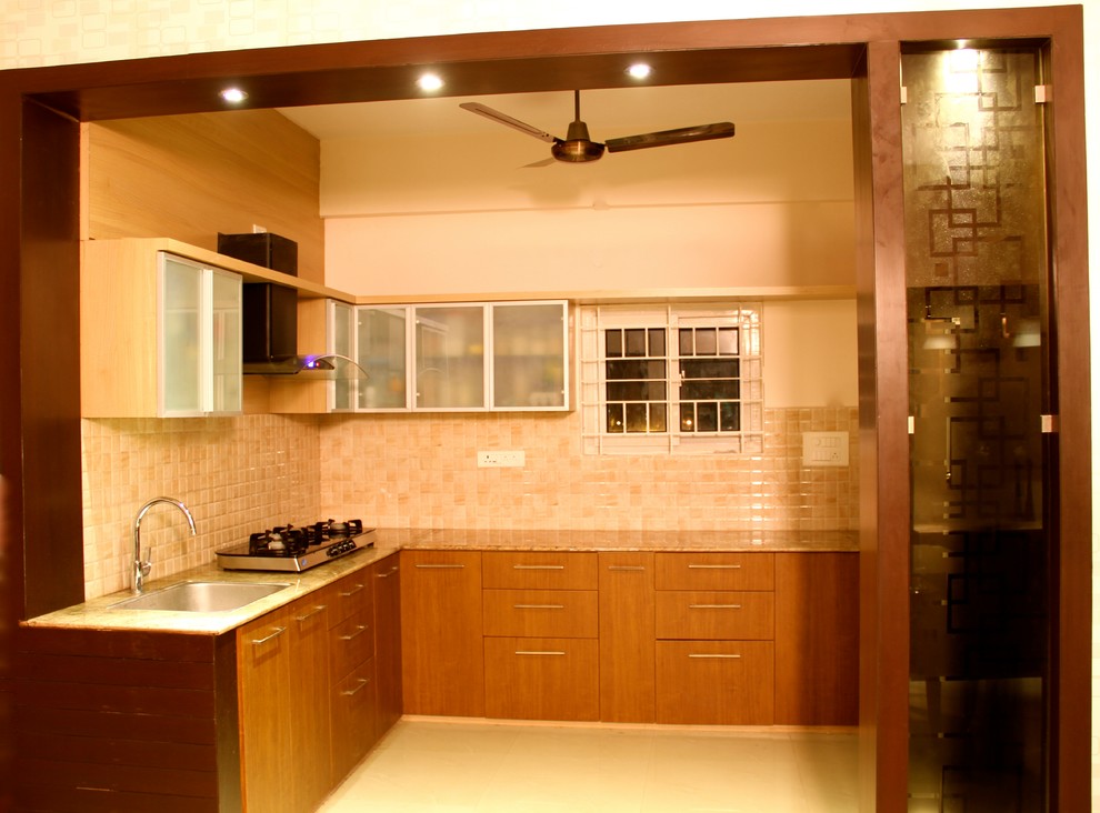 This is an example of a contemporary home in Hyderabad.