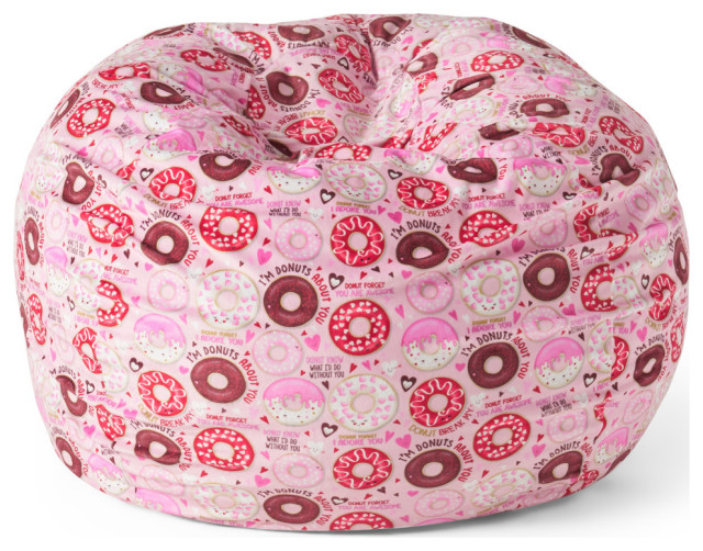 Fletcher Modern 3' Fabric Bean Bag Modern Bean Bag Chairs by