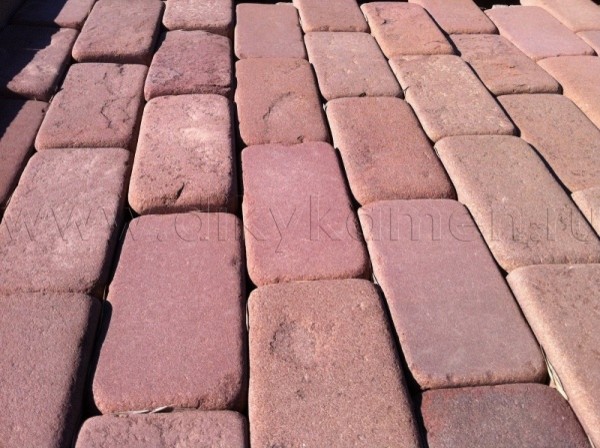 Брусчатка из камня песчаника для пешеходной зоны