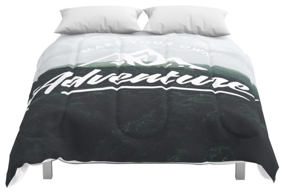 Society6 Make Your Own Adventure Comforter Contemporary