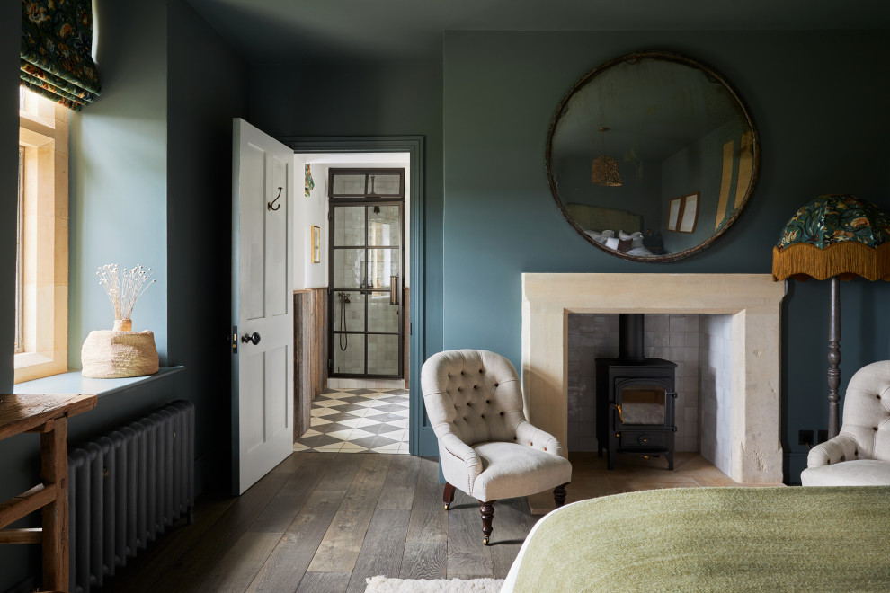 Design ideas for a country bedroom in Oxfordshire.