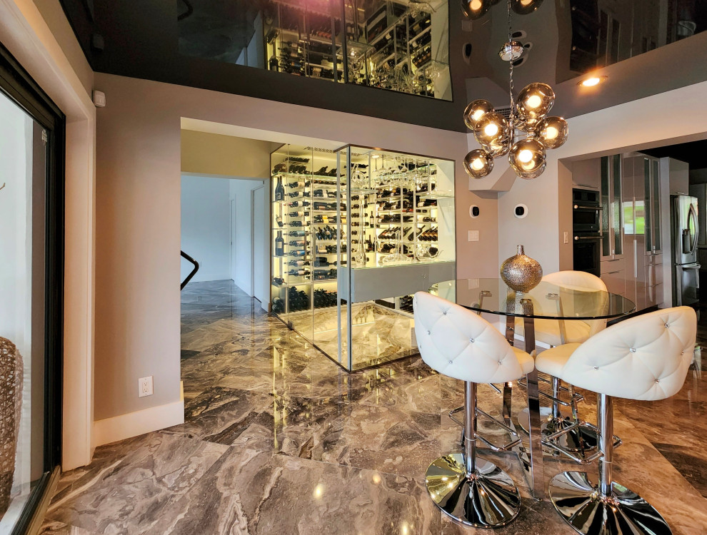 Deerfield Wine Room and Counter Modern Wine Cellar Miami by