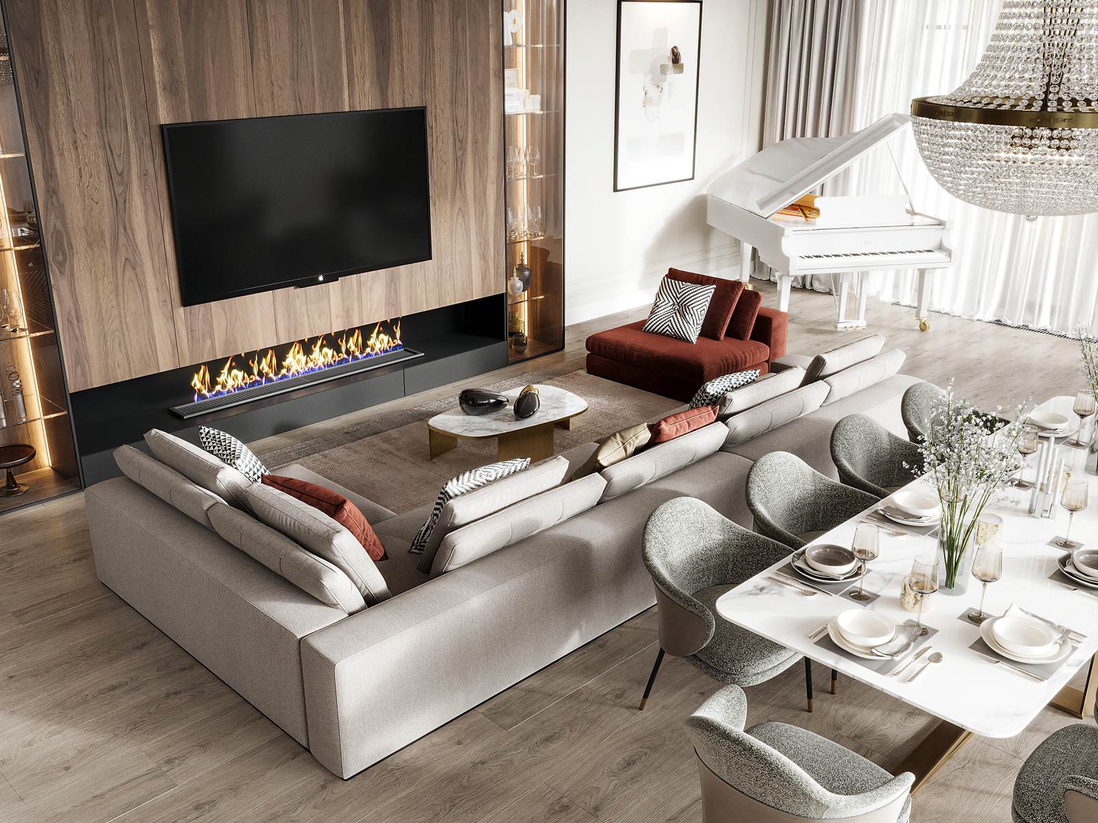 Дизайн-проект жилого дома в КП «Папушево» 409.8 кв.м